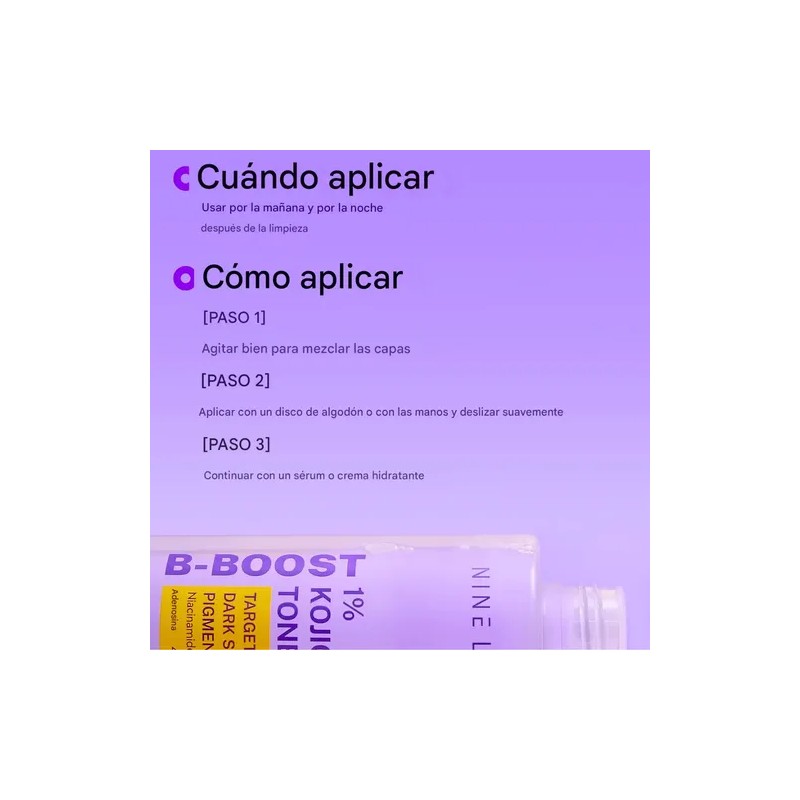 Nineless B-boost 1% Kojic Acid Toner 200ml Original