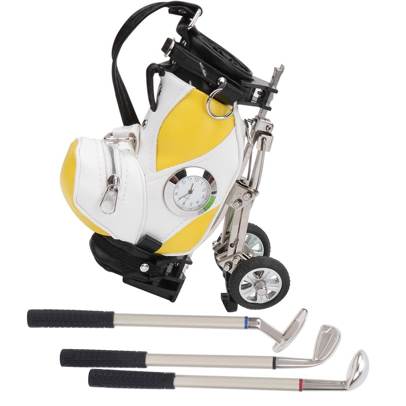Desktop Golf Pen Set 3 Ballpoint Pens and Mini Bag