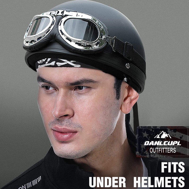 DANLCUPL DOO Rags Dew Rag Skull Cap Pirate Hat Cycling