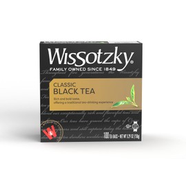Wissotzky Classic Black Tea (2 Pack - 200 Tea Bags) | Smooth & Full Bodied Tea | Antioxidant Rich | Rich Flavor Black Tea Bags