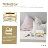 SHOWERORO Creative Decorative Tissue Box Holder Elegant Trimmed Napkin Dispenser