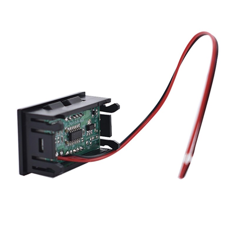 Timunr 3Pcs DC 4.5-30V Voltmeter Head with Blue Font 3-Digital