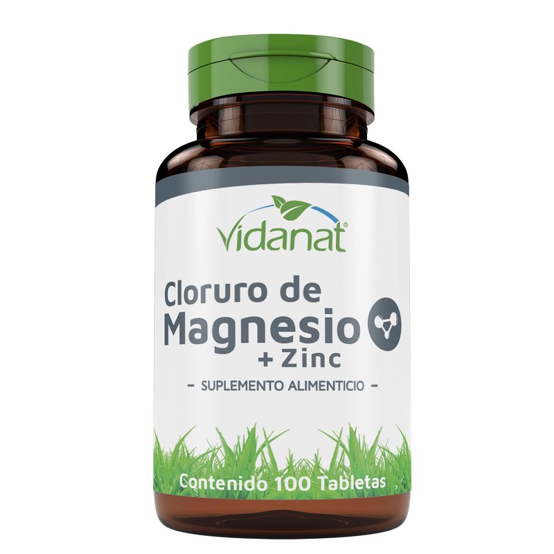 Vidanat Cloruro de Magnesio + Zinc 100 Tabletas – Suplemento