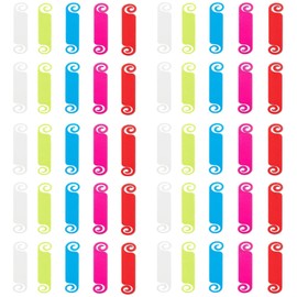 50 Pack 10 Colors Reusable Office Computer Cage Plug Cable Labels Durable Brass Quick Identification