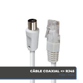 APM France, 408025, RJ45 / coaxial cable, 2 m