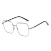 Shiratori Classic woman's metal big face nerd glasses frame Clear