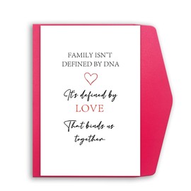 Mcduldul Funny Adoption Cards for Family Dad Mom, Congratulations Card for Adoptive Parents, Adoption Gifts from Bonus Parents