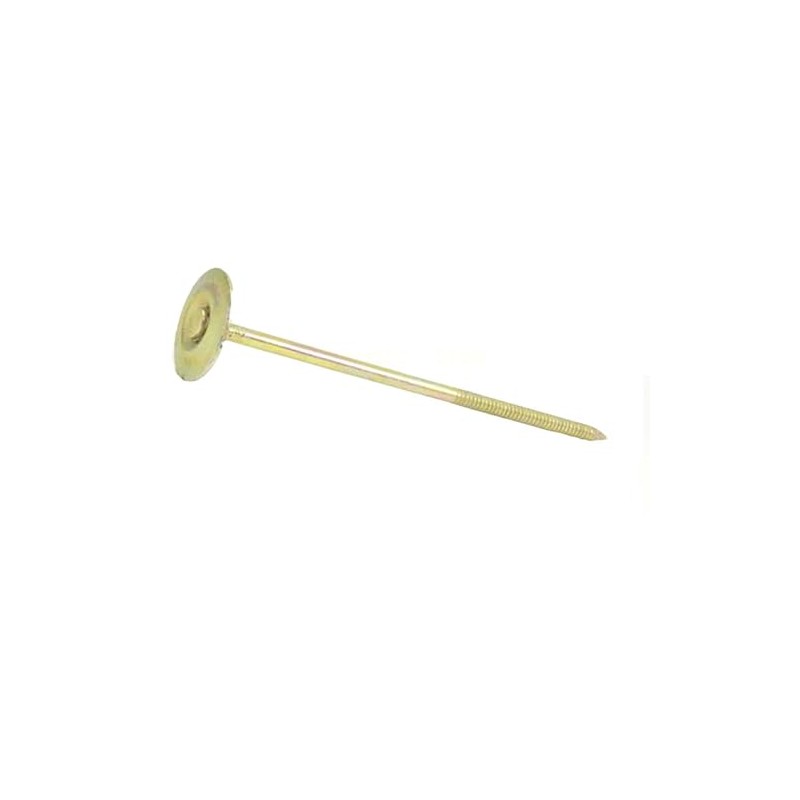 6" x 6GA Ring GALV Steel Round Cap Nails 25lb