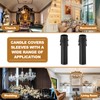 PATIKIL 4 Inch Tall Candle Covers Sleeves, 6Pcs Plastic E12