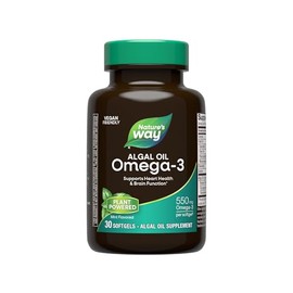 Natures Way NutraVege Omega-3 Plant Based Supplement- Vegetarian, Vegan- 500 mg, 30 Count                                                             