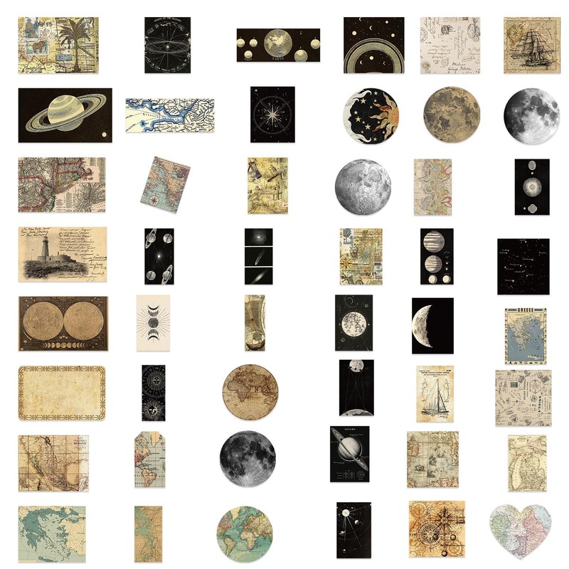 Space Stickers Universe Astronaut Stickers Pack of 50 Skateboard Graffiti