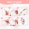Girls' Headbands, Pack of 6 Unicorn Headbands, Craft Set, Children,