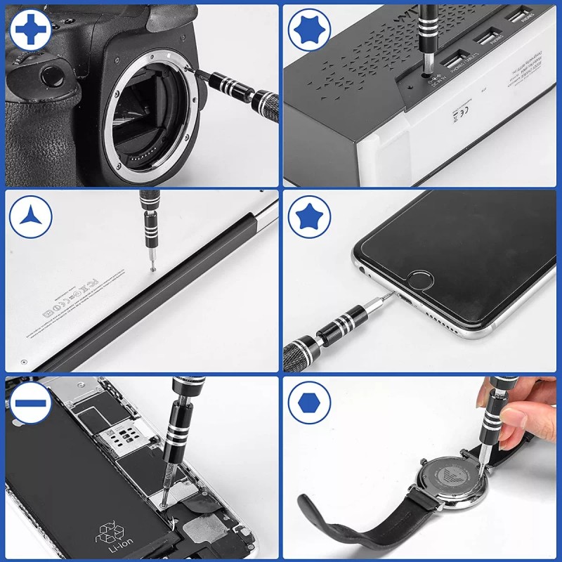 Zakulu Kit De Desarmadores Y Herramientas De Precisión 115 En