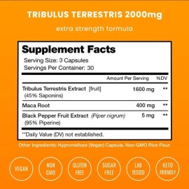 Nutra Champs Suplemento Extra Fuerza Y Energía 2000mg 90ct Sabor Sin Sabor