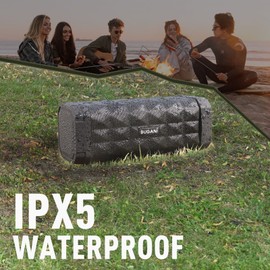 Bugani M99 Portable Bluetooth Speaker with 30W Stereo Sound and Deep Bass Black