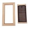 Homewell 2 Pcs Pack Red Oak Wood Floor Register, Flush