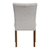 HomePop Button Tufted Fabric Dining Chairs - Neutral Textured Solid