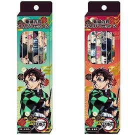 Devil Blade Pencils Vol. 2 A Set (6) + B Set (6) 12 Pieces Full Complete Set Pencil Kamaboko Corps Kanjiro Kamado Nezuko Gasuma Zenichi Kuhei Iinosuke Tomioka Yoshiyoshi Kocho Shinobu Purgatori Anjuro