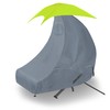HWmatyCover 73 Inch Patio Hanging Chaise Lounge and Stand Cover
