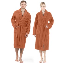 DAN RIVER Bathrobe & Shower Wrap Made with 100% Ringspun Cotton for Men and Women | Highly Absorbent | Pack-1