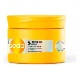 SEDAL Mascarilla para Cabello Toque de Seda, 5% Amino-Silk Complex. 100 h de Suavidad en 1 min*. Cabello 100% más Sedoso. Control del Frizz*, 300 g