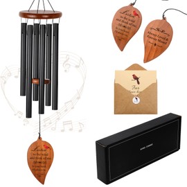 Sympathy Wind Chimes for Outside Deep Tone Windchimes Outdoors Memorial Wind Chimes for Loss of Loved One Mother Father Husband Wife Bereavement Memorial Gifts Sympathy Wind Chimes Outdoor Patio Decor
