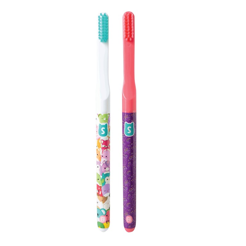 Brush Buddies Squishmallows Assorted Manual Toothbrushes, Soft Toothbrushes, Toothbrushes for