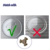 2 Pcs 0.59" Microwave Turntable Coupler, Microwave Oven Turntable Roller
