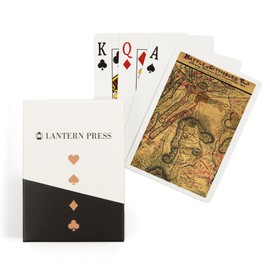 Lantern Press Battle of Gettysburg, Civil War, (1863), Panoramic Map (52 Playing Cards, Poker Size Card Deck with Jokers)