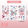 PLIGREAT 3 Sheets Butterfly Rub on Transfer for Crafts and