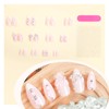 Medium Almond Press on Nails White French Tip Fake Nails