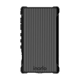 inorlo Shell Series Case Cover for Sony Walkman NW-A306, NW-A307 and NW-A105 series with Drop Resistant Design and Charger Dust Cap Cover (Black)