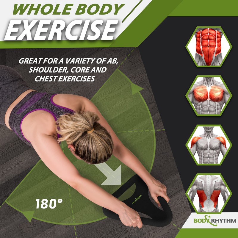 BODY RHYTHM Abdominal & Core Coaster Strength Workout Trainer, Ab