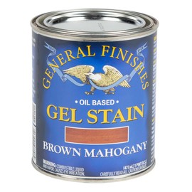 General Finishes Oil Base Gel Stain, 1 Pint, Brown Mahogany