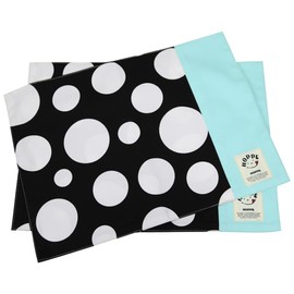 Placemat, Black Dots, Kindergarten, School Entrance, Preparation, Kindergarten, Lunch Mat, Tablecloth, Placemat, Durable, Kids, Boys, Girls, Kindergarten, Kindergarten, Elementary School (Set of 2)