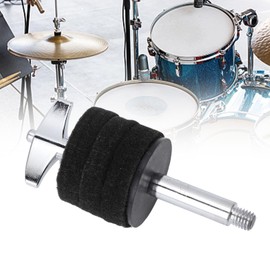 Cymbal Stacker Attachment, Aluminum Alloy Felt Cymbal Boom Arm Holder Water Cymbal Stand Accessories for Drum Set (Black)
