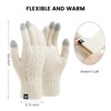 MA COWCF Winter Gloves for Women Men Thermal Knit Elastic