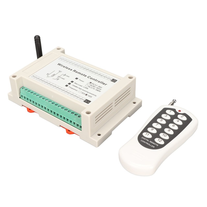 Wireless Remote Control System 12 Channel RF 10A Relay Receiver