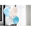 Folat 24987 Baby Shower Decoration, Baby Shower, Blue, White Latex