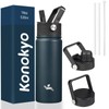 Konokyo 18 oz Insulated Water Bottle Stainless Steel Sport Bottles