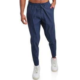 Spyder Mens Work Pants - Lightweight Stretch Athletic Joggers for Men - Moisture Wicking Pants for Work or Casual Golf Wear, Size Medium, Navy