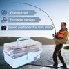 Portable 3-Layer Fishing Tackle Box,included 450 Pcs Accessories Kit