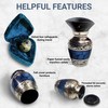 Small Keepsake Cremation Urns for Human Ashes with Velvet Heart