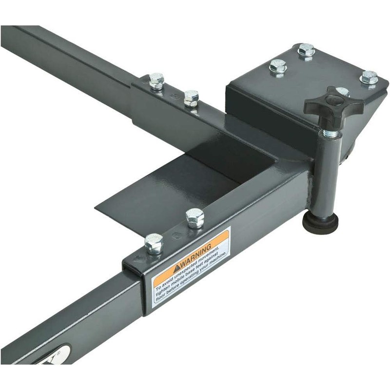 Shop Fox D2057A Adjustable Mobile Base, Small Charcoal Grey