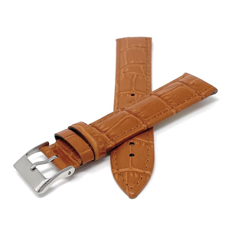 Bandini 20mm Womens Italian Leather Watch Band Strap - Tan