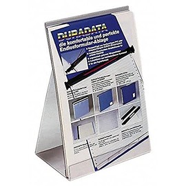 DURABLE Hunke & Jochheim Table Top Display / Leaflet Dispenser Clear Crystal HP Sided 210 x 300 MM (W x H)