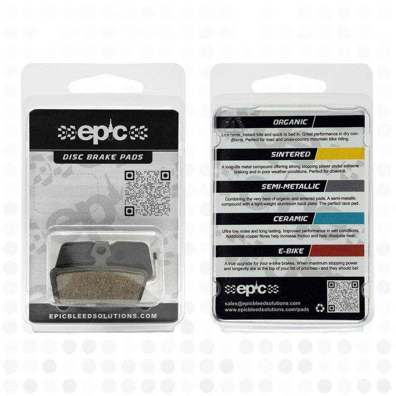 epic Disc Brake Pads for SRAM DB8, Code, Code Stealth,