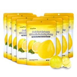Peelable Gummy Candy Intense VC Lemon Fruit Chewy Gummi Snack Low Sugar & Calorie, Healthy Snacks For Kids & Adults – Individual Soft & Chewy Candy Snacks (Pack of 8, 3.17OZ, VC Lemon)
