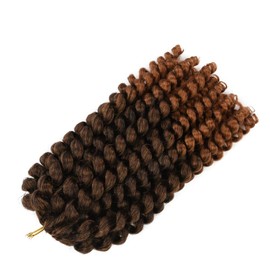 6 Packs Wand Curly Braids Jamaican Bounce African Twist Braids 20 Strands/packs Synthetic Crochet Braiding Hair Extensions (12inch, T30)