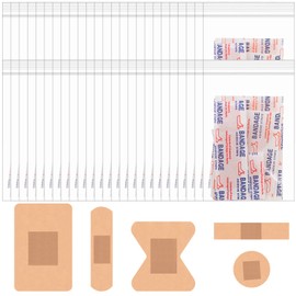 Geiserailie 50 Pack Hygiene Kits for Homeless in Bulk Assorted Sizes Fingertip Bandages Waterproof, Individually Wrapped, Homeless Care Package Supplies for Homeless, Nursing Homes, Hotel, Charity